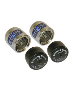 Bearing Buddy Chrome Bearing Protectors with Bras - (Pair) - 1.781" Diameter